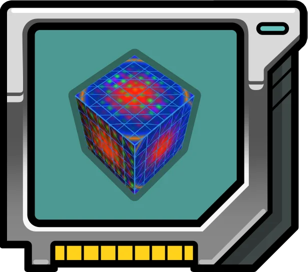 Crystalline Glass Cube