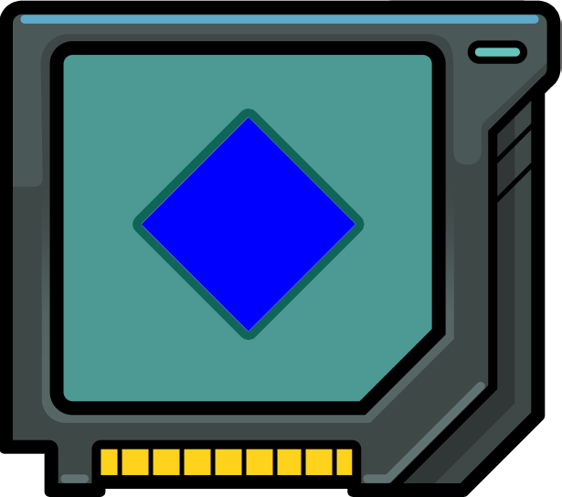 Solid Blue Cube (This)